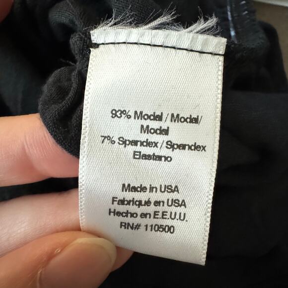 Laila Jayde Asymmetrical Shirred Dress in Black NWT Size XS - Picture 9 of 10